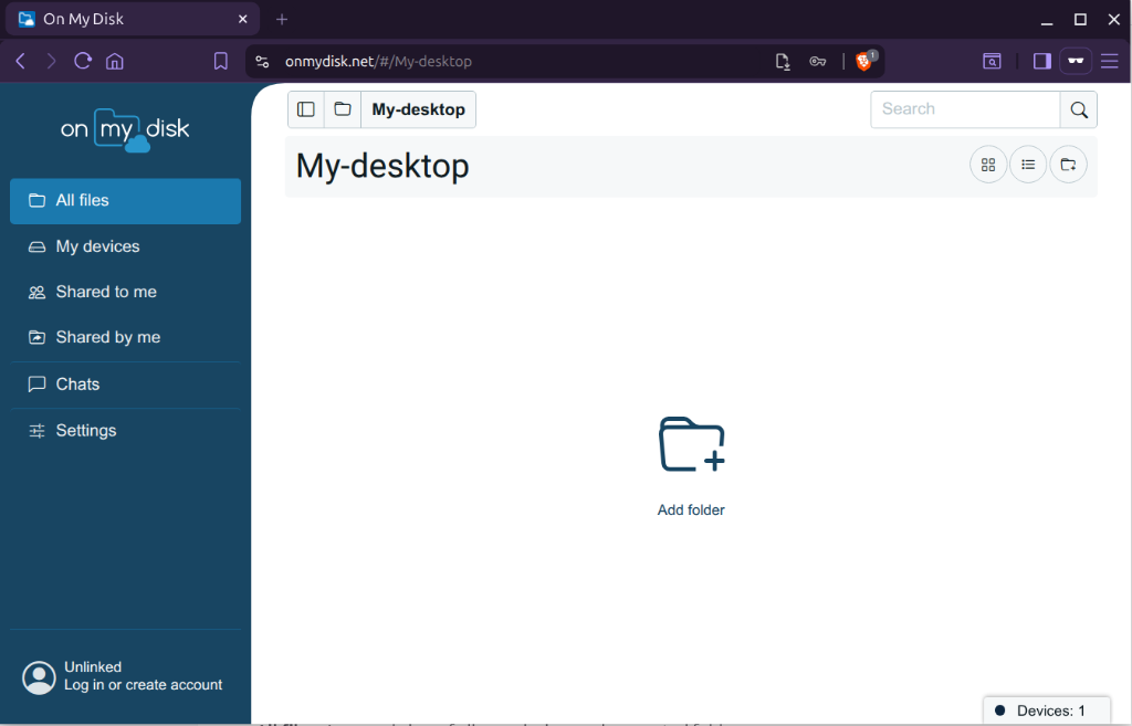 Add Folder Screen