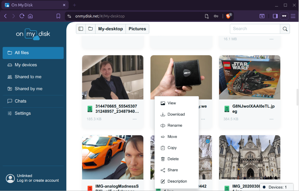 File Manager and Context Menu