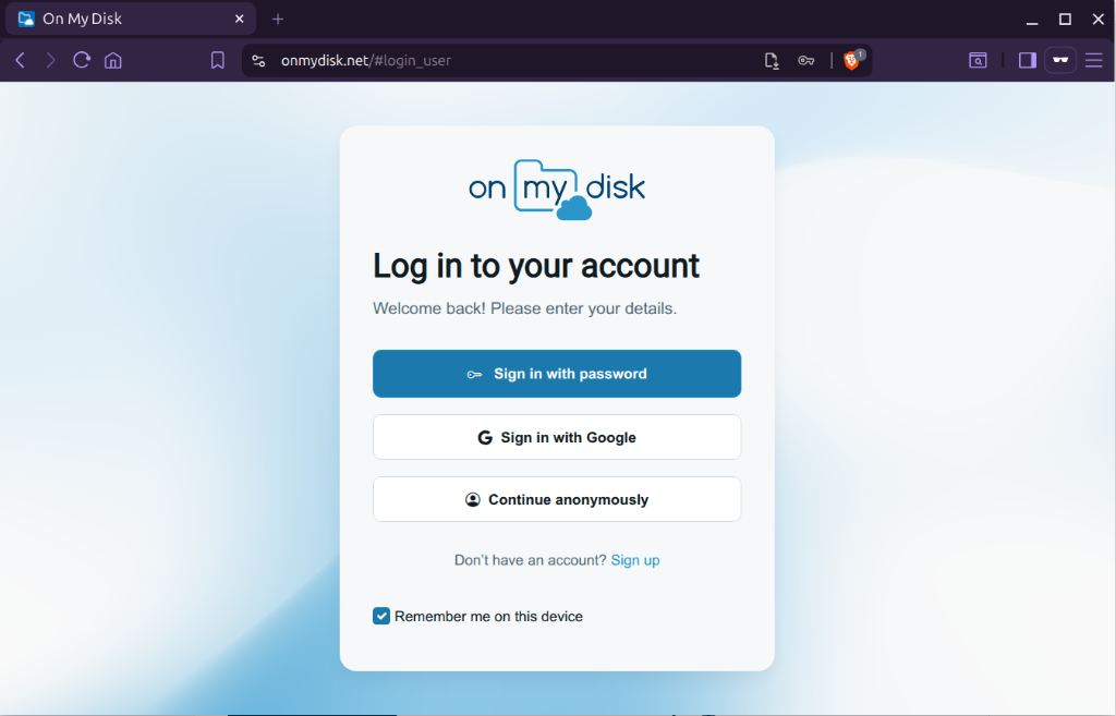 Login Dialog